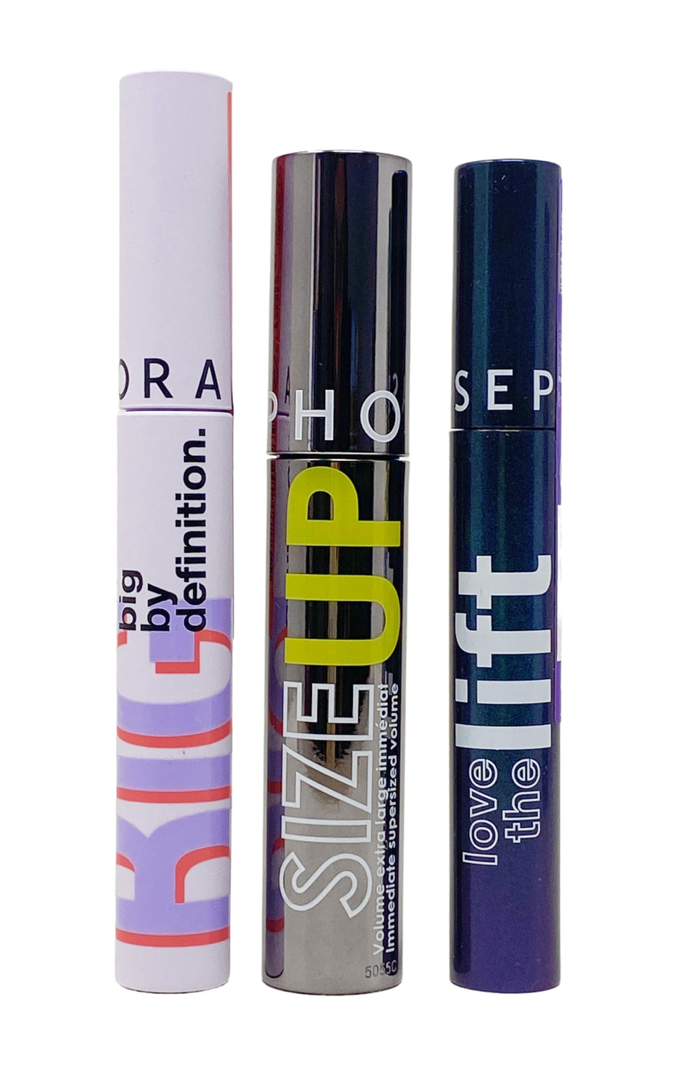 SEPHORA Size Up mascara delivering added volume and bold definition.