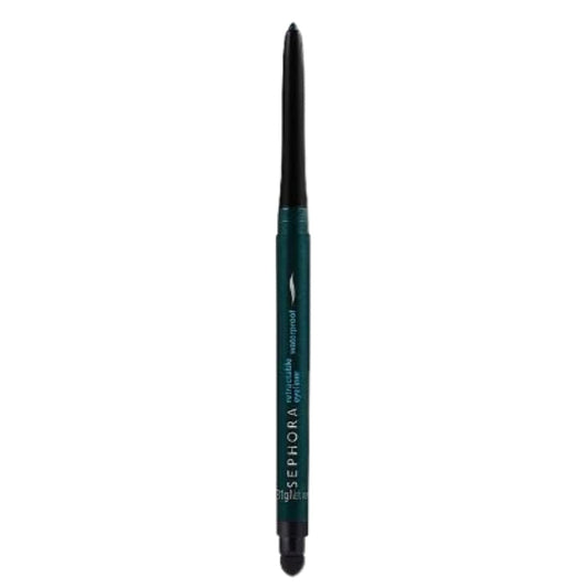 Sephora Collection waterproof retractable eyeliner in Forest Green for precise, long-lasting eye definition.