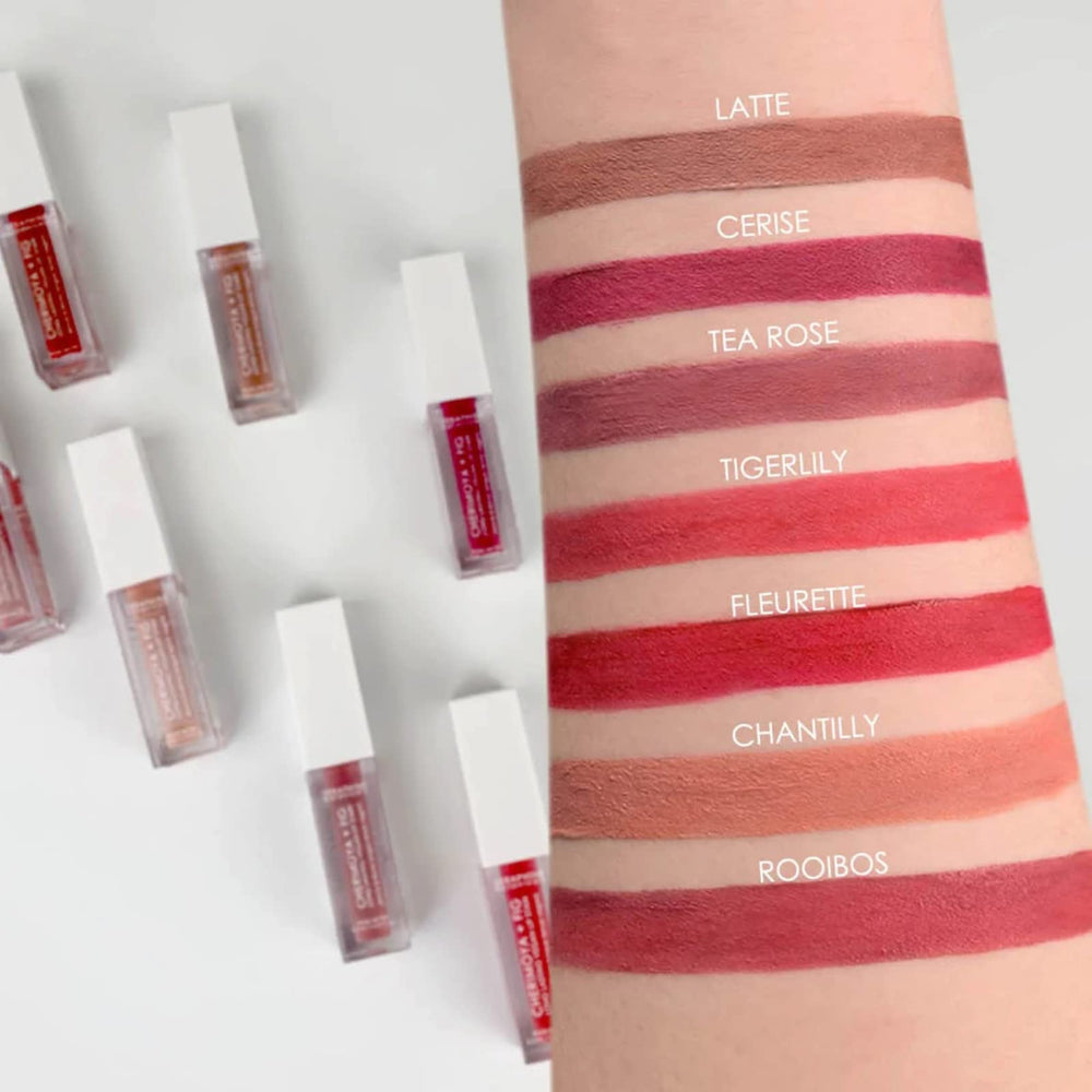 Seraphine Botanicals lip stain uses fig extract for lasting moisture and shine.