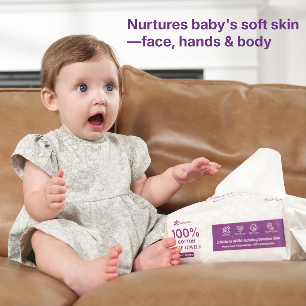 Serenorch textured side for makeup removal provides effective cleansing.