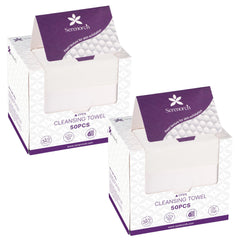 Serenorch pearl texture face towels close-up showing deep cleansing action
