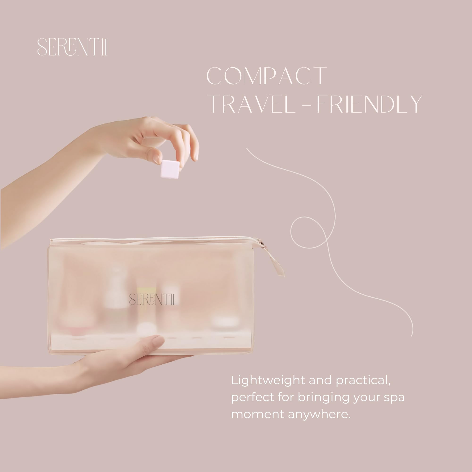 Serentii rose steamer on shower floor activated by steam.
