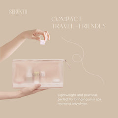 Flatlay of Serentii shower steamers with orange blossom scent.