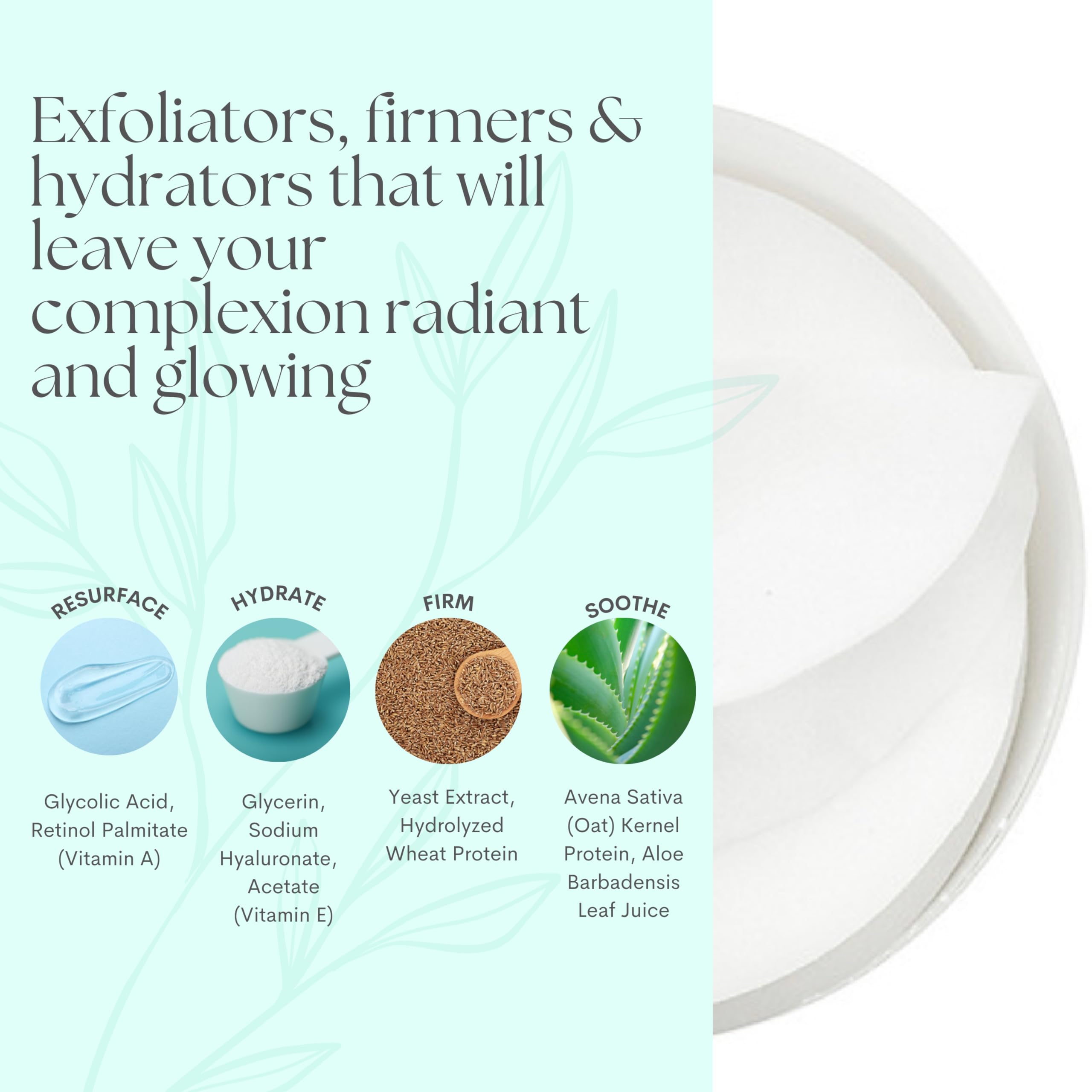 Serious Skincare texture improvement visuals showing refined skin texture