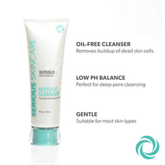 Neck application scene with creamy formula delivering gentle cleansing for neck area.