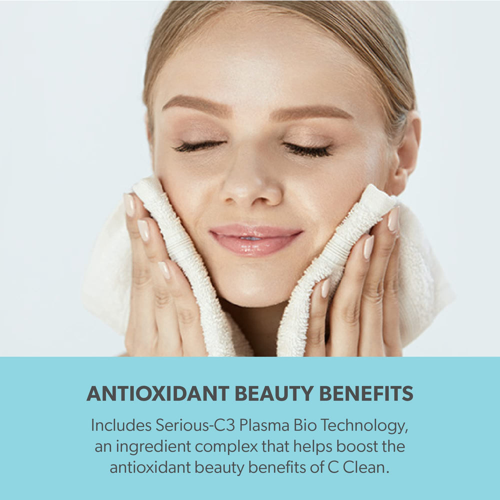 Ingredients graphic for Serious Skincare Hydrating C Cleanser with vitamin C esters