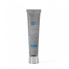 Serious Skincare INSTA-TOX bottle closeup highlighting serum texture for quick results