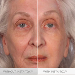Serious Skincare INSTA-TOX gel-texture close-up shows temporary tightening for smoother skin