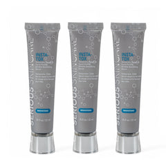 Serious Skincare INSTA-TOX serum trio bottles ready for quick, on-the-go wrinkle smoothing