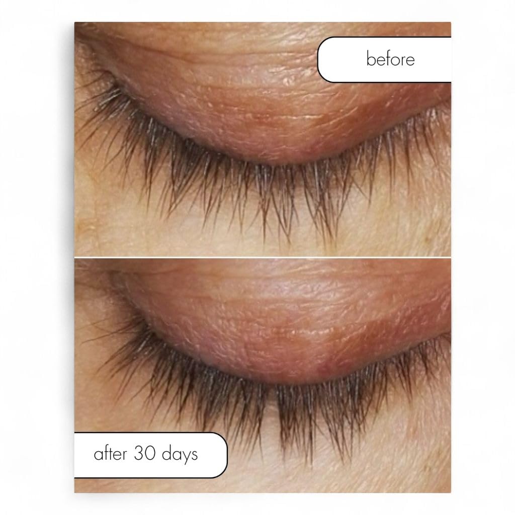 Serious Skincare Lash Bath dual-phase close-up highlighting lash conditioning effects.