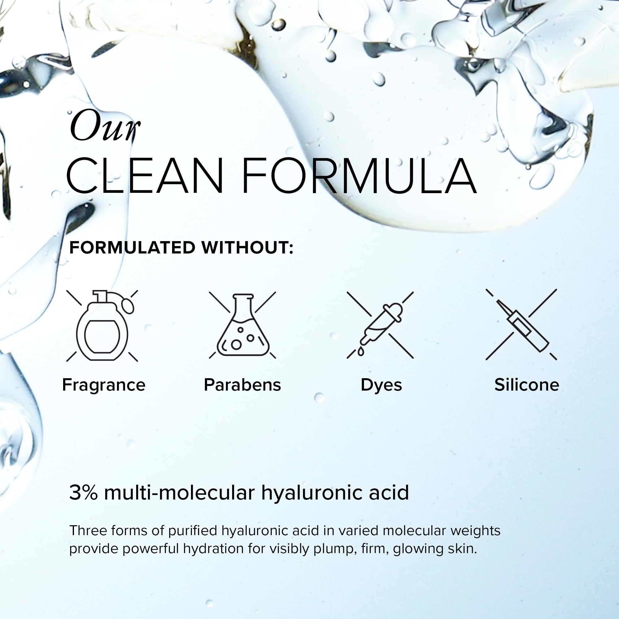 Serovital TriHydrate on face showing fresh glow after use.