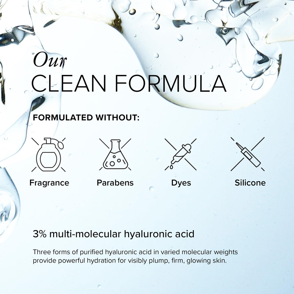 Serovital TriHydrate on face showing fresh glow after use.