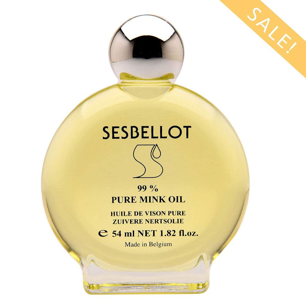 SESBELLOT Mink Oil close-up, highlighting lightweight absorption and non-greasy finish