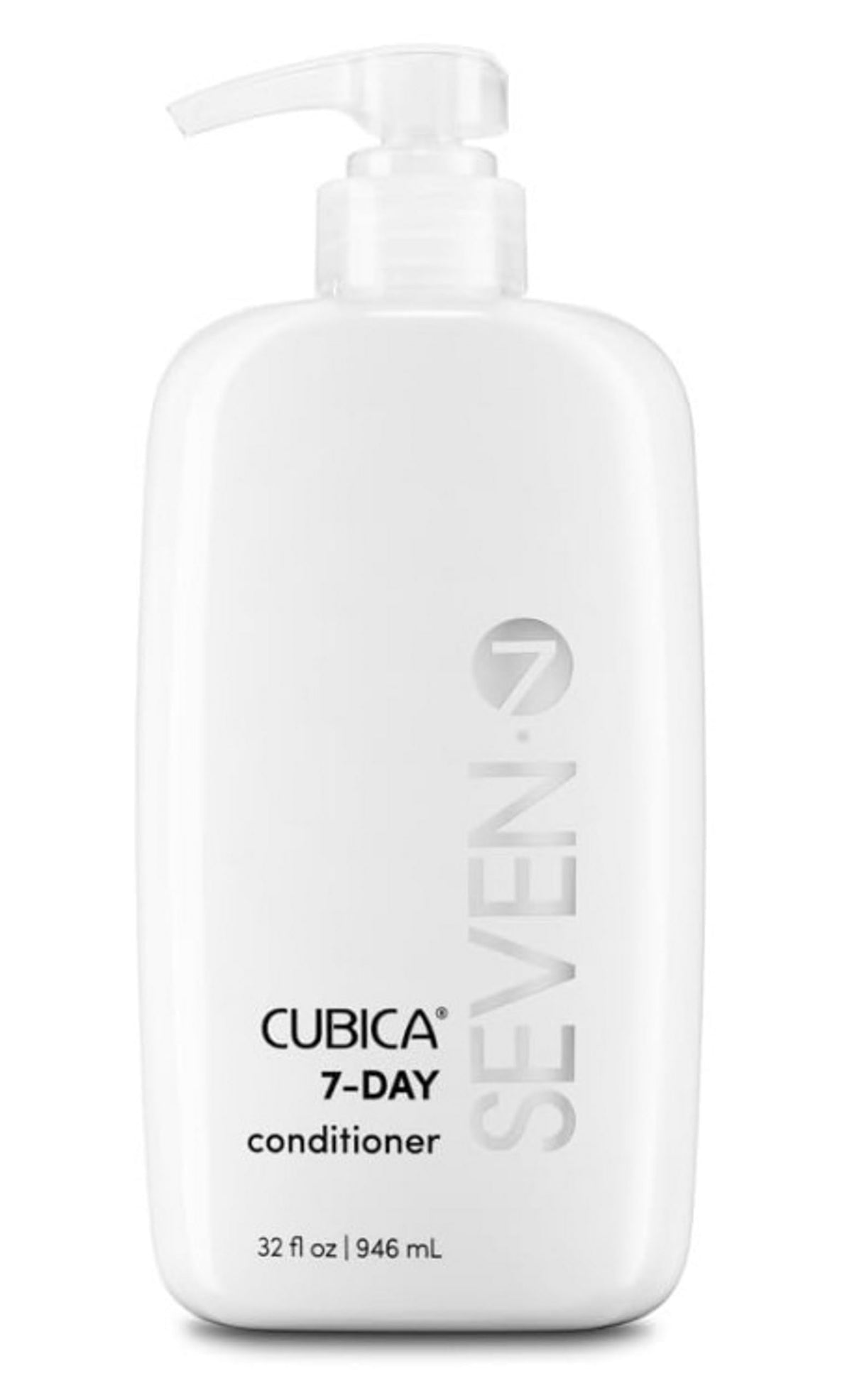 SEVEN Cubica 7-DAY conditioner bottle front view for detangling and hydration.