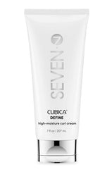 SEVEN Cubica Define bottle showing rich hydration for defined curls