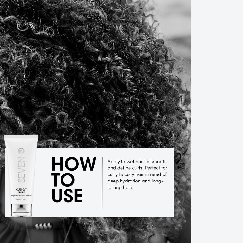 SEVEN Cubica Define frizz control delivers glossy, smooth curls throughout the day