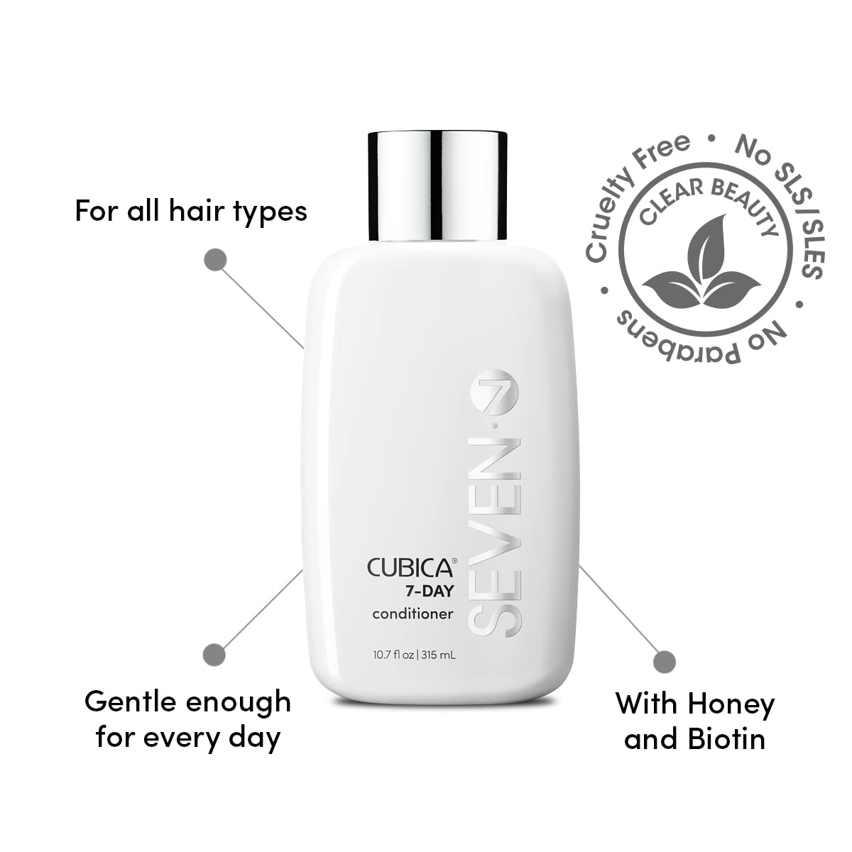 SEVEN Cubica conditioner with shea butter and Pro Vitamin B5 ingredients