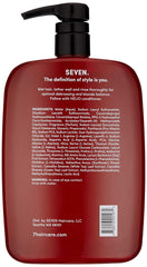 Seven Rinzu Helio Violet shampoo pump-foam-closeup showing creamy lather for toning.