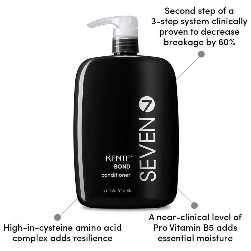 SEVEN Kente Bond conditioner cream texture closeup, rich moisture for resilient, manageable curls