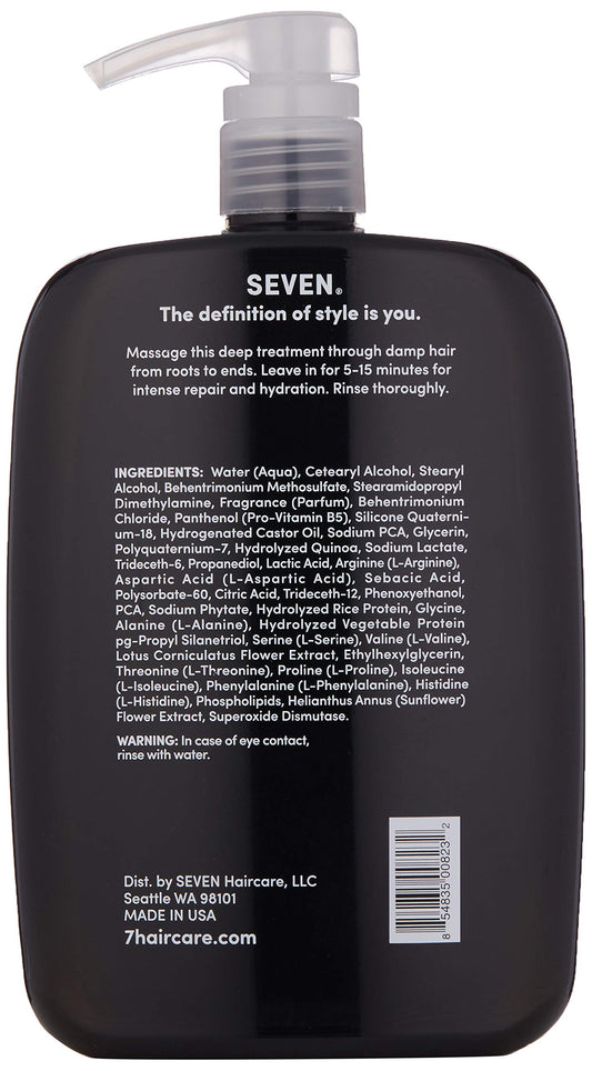 SEVEN Kente Bond hair application steps show easy at home conditioning for damaged hair