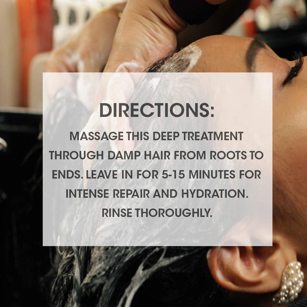 SEVEN Kente Bond texture being applied shows repair potential for hair