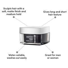 SEVEN Kente Fibre Matte Paste applied by hands for texture.