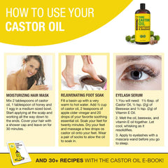 Seven Minerals massage oil castor oil suitable for relaxing sessions.