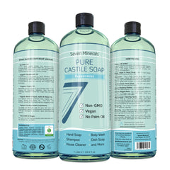 Palm-oil-free formula shown on packaging signals eco-friendly cleaning.