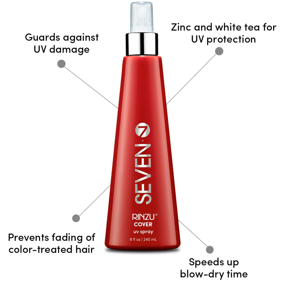 SEVEN Rinzu Cover UV Hairspray suitable for all hair types from fine to thick
