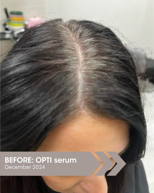 SEVEN SATARA OPTI Shampoo ingredients panel featuring Procapil and Capixyl.