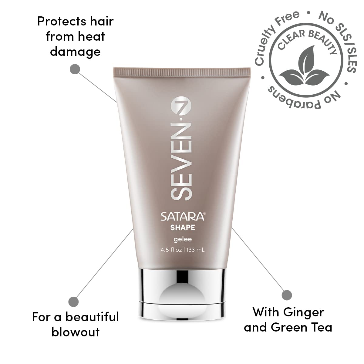 SEVEN Satara Shape Gelee hand application for easy styling and clean rinse