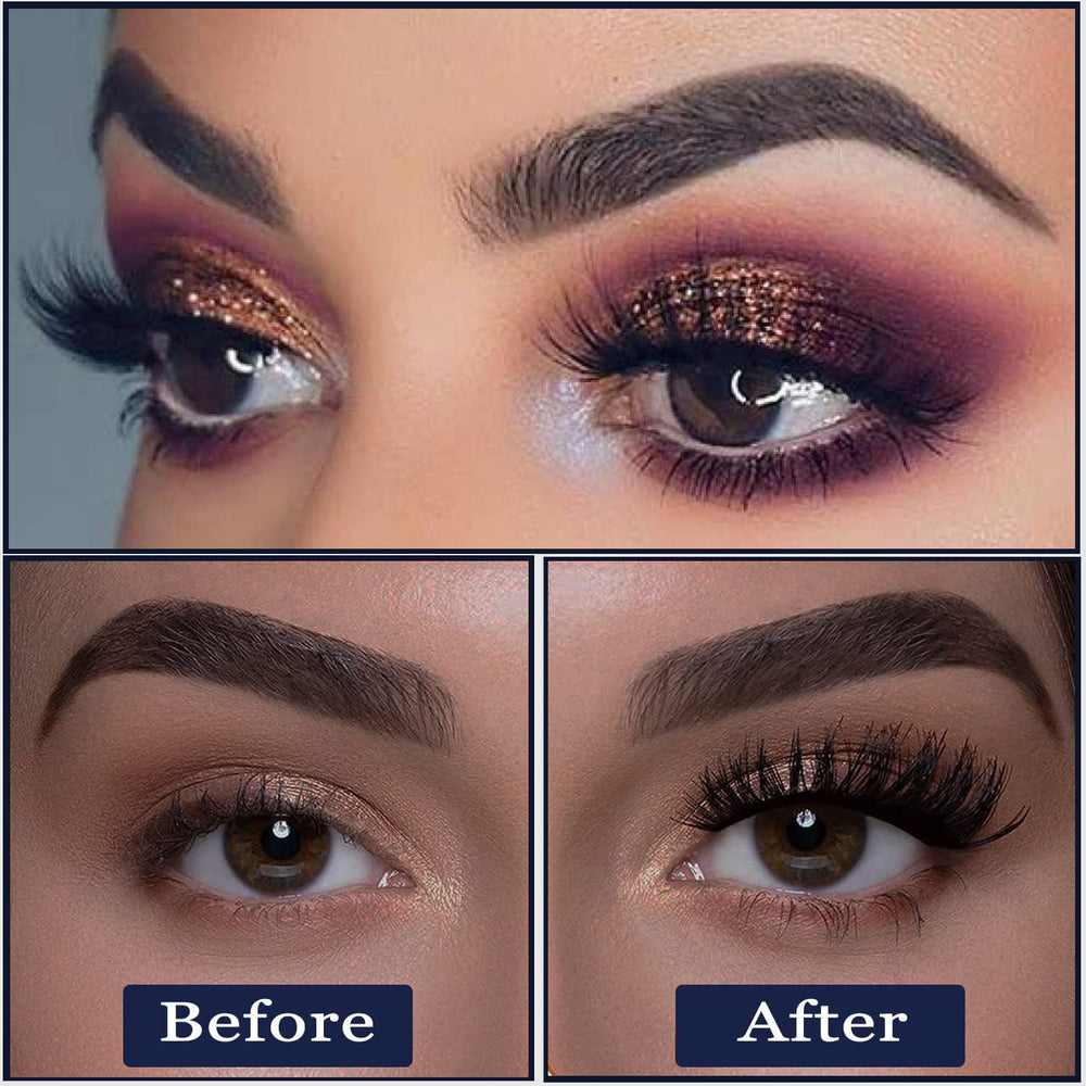Seven-pair packaging showcase for SevenCrown magnetic lashes.