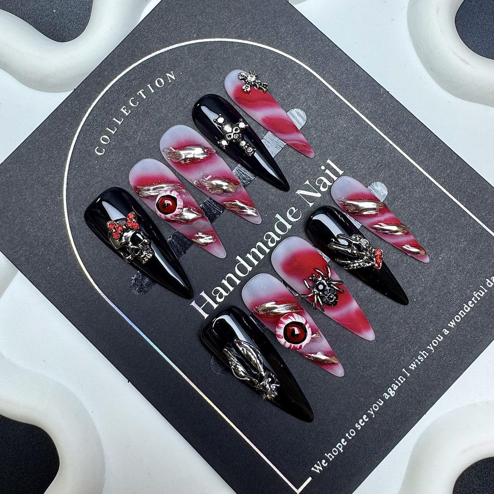 Sevgob nails in crystal box with tools for DIY manicure