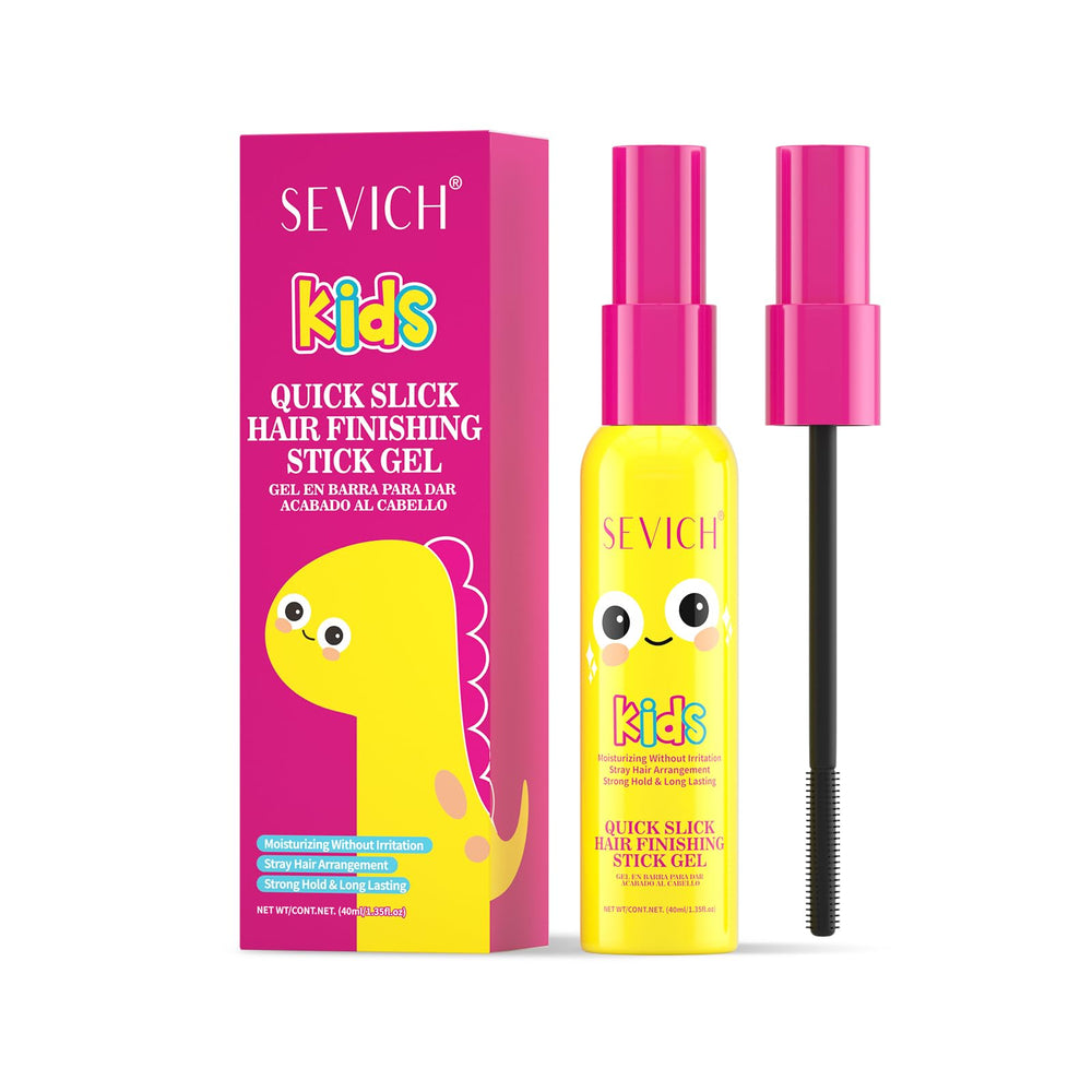 SEVICH Kids Quick Slick with dinosaur design bottle for playful styling.