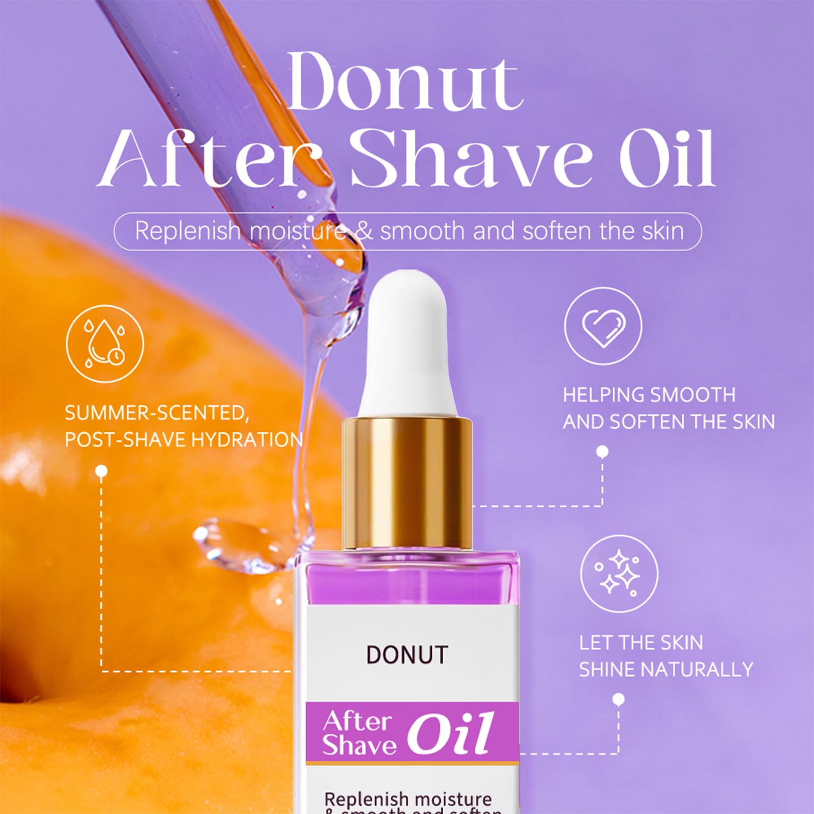 SEWOG oil texture pouring from dropper, lightweight fast-absorption benefit