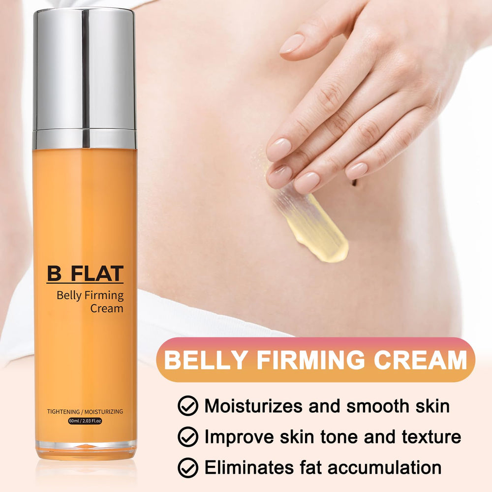SEWOG B Flat Belly Cream pump illustrates convenient dispensation for daily routine.