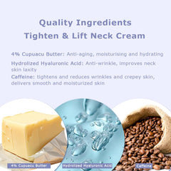 SEWOG neck firming cream natural ingredients closeup emphasizes gentle moisturizing care.