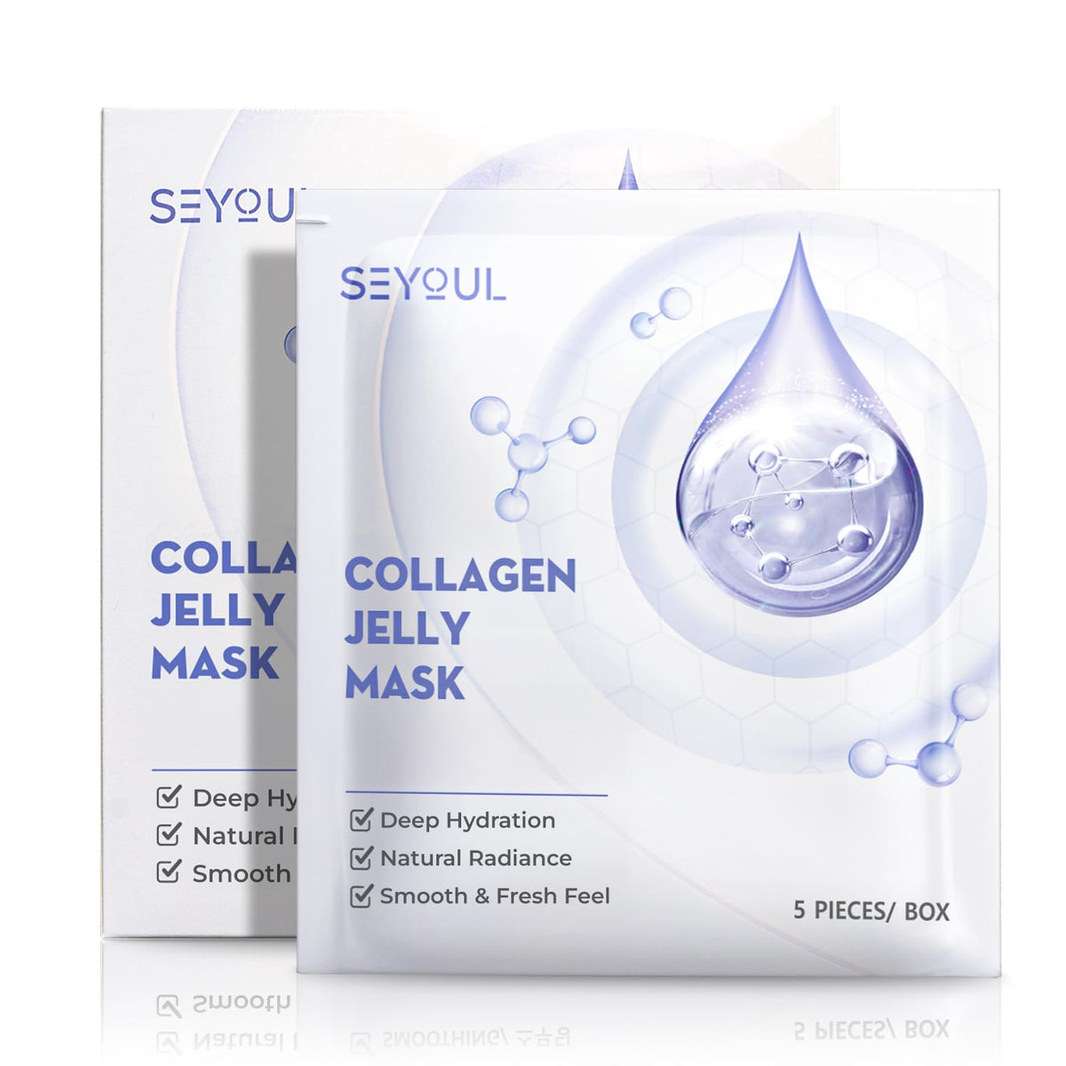 SEYOU L packaging for Collagen Jelly Mask highlights hydration benefits.