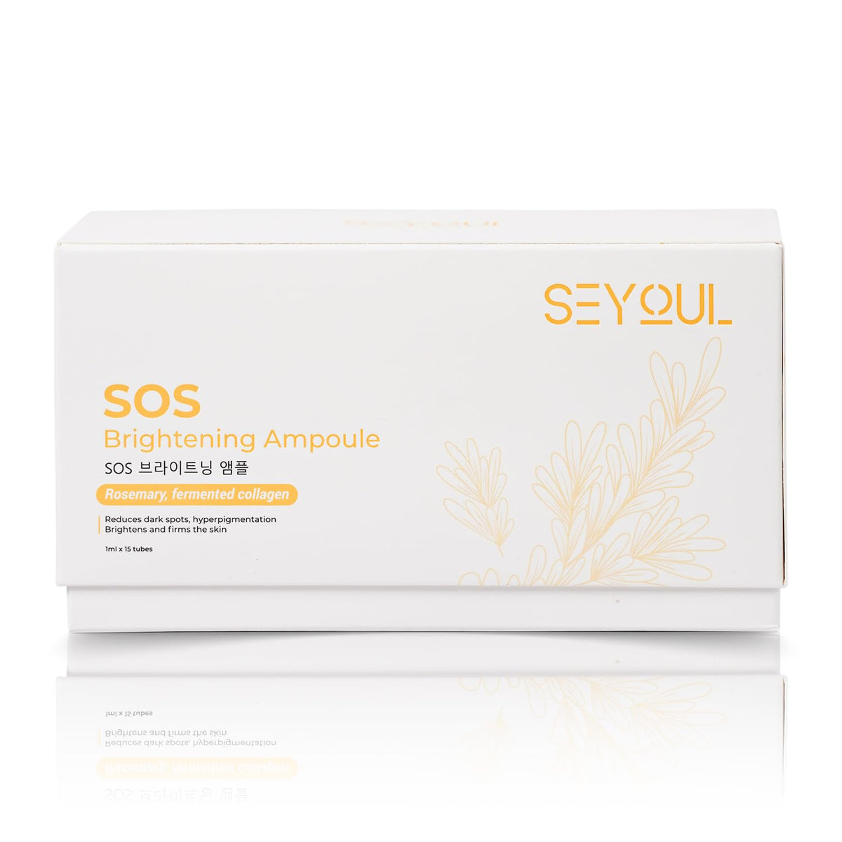 SEYOUL SOS Radiance Ampoule bottle close-up highlighting deep hydration