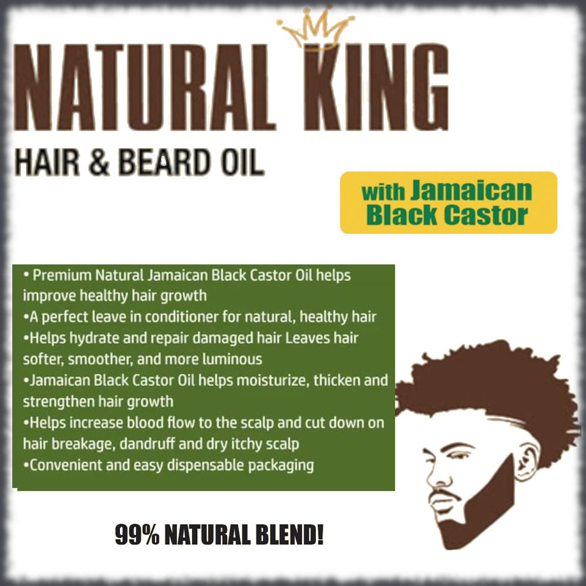 SFC Natural King Jamaican Black Castor Oil ingredient panel.