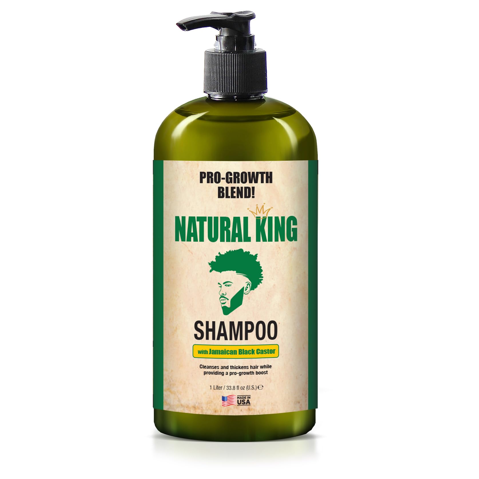 SFC Natural King Pro-Growth Hair & Beard Oil bottle with dropper ready for use.