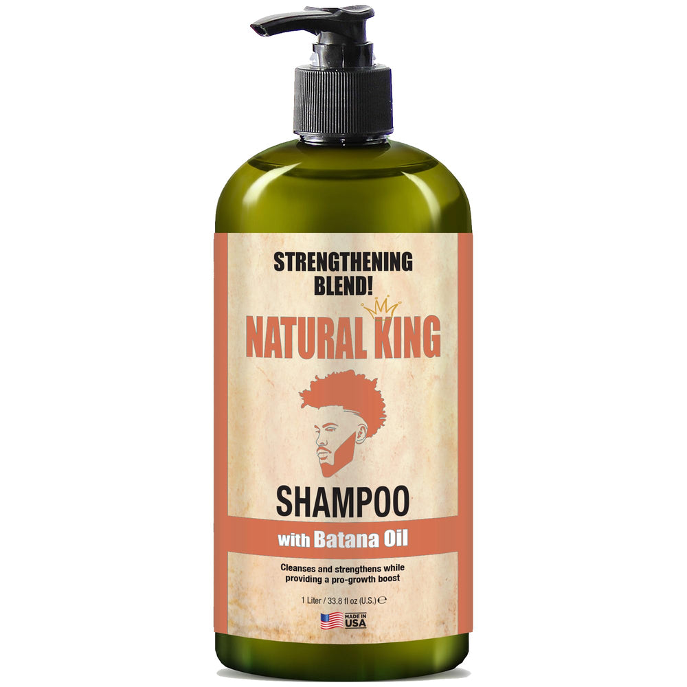 SFC Natural King bottle pour demonstrates Batana Oil for hair strength.