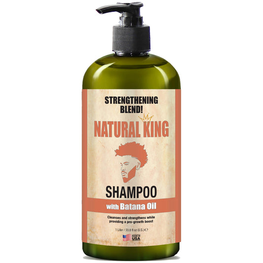 SFC Natural King bottle pour demonstrates Batana Oil for hair strength.