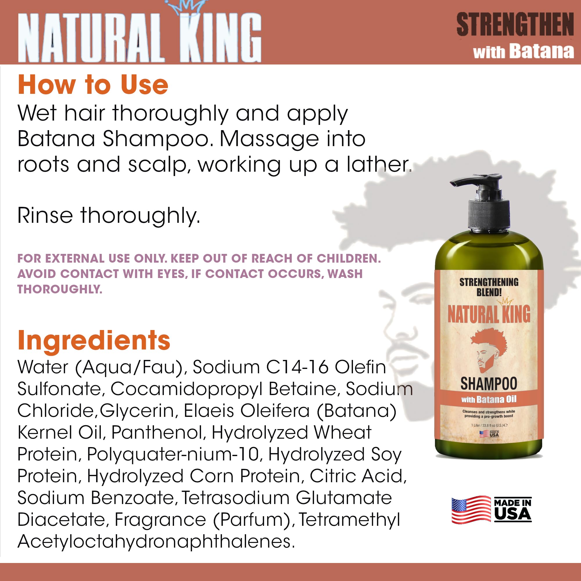 SFC Natural King Made in USA stamp signals quality and craftsmanship.