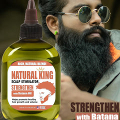 Hands applying SFC scalp stimulator to roots demonstrating targeted application and absorption