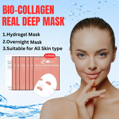 Clean skin before moisturizing after SG Inc Bio-Collagen Real Deep Mask use