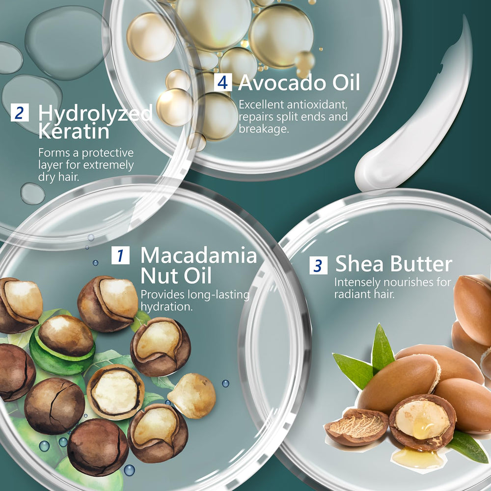 SH-RD Hair Mask with argan, macadamia, avocado oils for nourished hydration