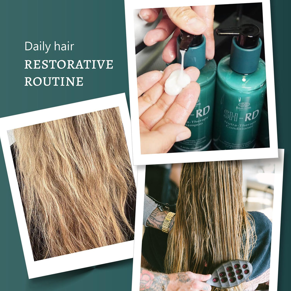SH-RD Nutra-Therapy Shampoo repairing chemically treated hair.