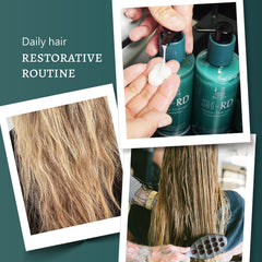 SH-RD Nutra-Therapy Shampoo repairing chemically treated hair.