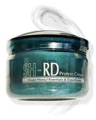 SH-RD Protein Cream bottle pour showing easy, mess-free application benefits